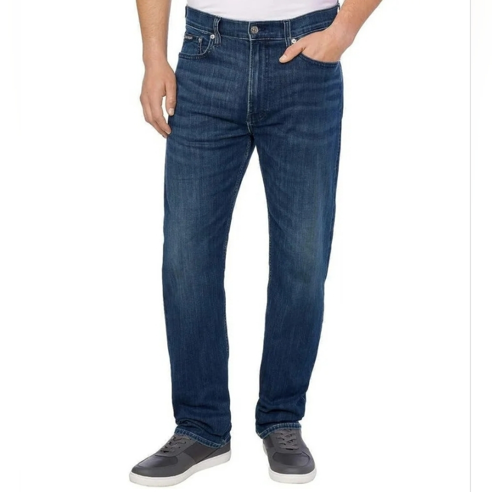 Calvin Klein Men's Slim Fit Secaucus HS Jeans Size 42 x 32 Dark Wash NWT